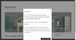 Desktop Screenshot of palomapiano.com