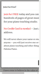 Mobile Screenshot of palomapiano.com