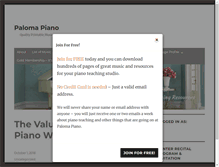 Tablet Screenshot of palomapiano.com